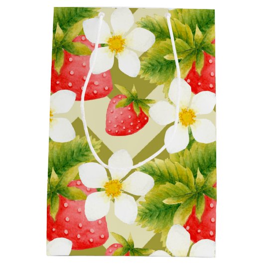 Strawberry Gift Bag Medium Cadeauzakje (Achterkant)