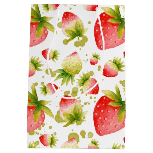 Strawberry Gift Bag Medium Cadeauzakje (Achterkant)