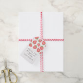 Strawberry Gift Label Hartelijk dank Cadeaulabel (Met Touw)