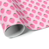 Strawberry gift wrap, cute gift wrap with fruit  cadeaupapier (Rol Hoek)