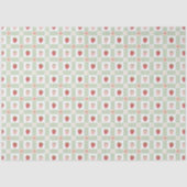 Strawberry Gingham Berry Themed Tissuepapier (Voorkant)