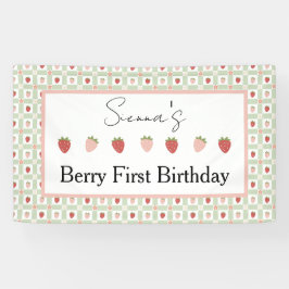 Strawberry Gingham First Birthday Party  Spandoek