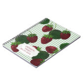 Strawberry Gingham Notitieboek (Linkerzijde)