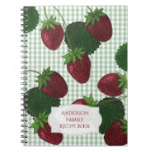 Strawberry Gingham Notitieboek (Voorkant)