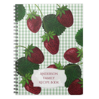 Strawberry Gingham Notitieboek