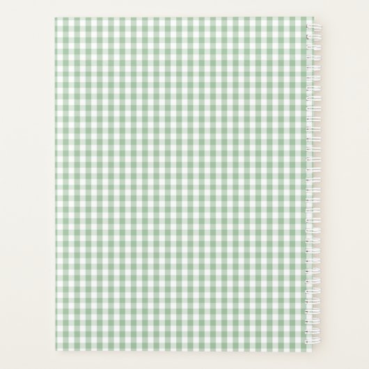 Strawberry Gingham Planner (Achterkant)