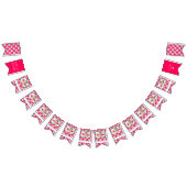 Strawberry Girl 1st Birthday Mijlpalen Foto's Vlaggetjes (Alle)