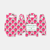 Strawberry Girl 1st Birthday Party Dank je Bedankdoosjes (Uitgevouwen)