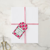 Strawberry Girl 1st Birthday Party Dank je Cadeaulabel (Met Touw)
