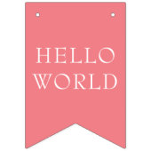 Strawberry Girl Berry First Birthday Mijlstenen Vlaggetjes (Tweede vlag)