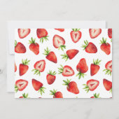 Strawberry Girl Birthday Berry Veel foto Bedankkaart (Achterkant)