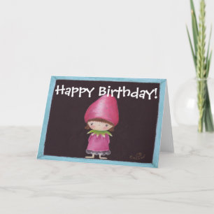 Strawberry Girl Card Kaart