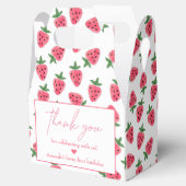 Strawberry Girl First Birthday Party Hartelijk dan Bedankdoosjes (Geopend)