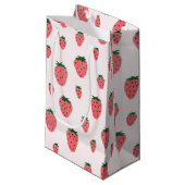 Strawberry Girl First Birthday Party Klein Cadeauzakje (Voorkant Gekanteld)
