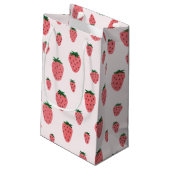 Strawberry Girl First Birthday Party Klein Cadeauzakje (Achterkant Gekanteld)