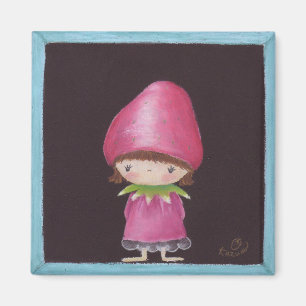 Strawberry Girl Magnet
