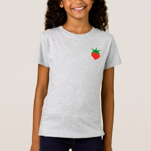 Strawberry Girls' Slim Fit T-Shirt (Voorkant)