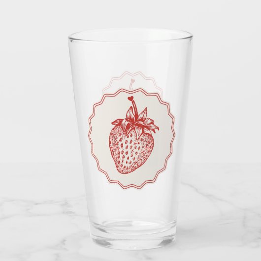 Strawberry Glas (Achterkant)