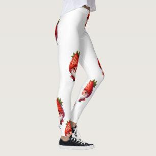 Strawberry Gnome Charm Leggings