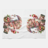 Strawberry Gnome keukenhanddoeken (Horizontaal)