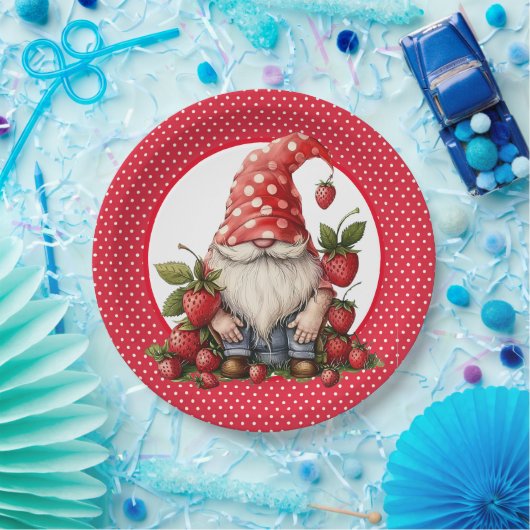 Strawberry Gnome Paper Bord (Feest)