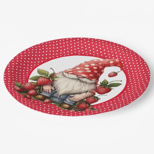 Strawberry Gnome Paper Bord (Gekanteld)