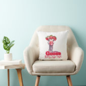 Strawberry Goose Funny Goose met aardbeien Kussen (Stoel)
