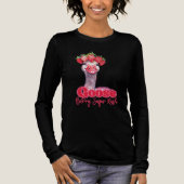 Strawberry Goose Funny Goose with Strawberries Tri-Blend Shirt (Voorkant)