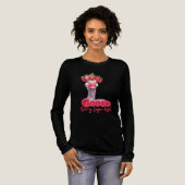 Strawberry Goose Funny Goose with Strawberries Tri-Blend Shirt (Voorkant)