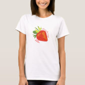 Strawberry Graphic Print T-shirt Design (Voorkant)