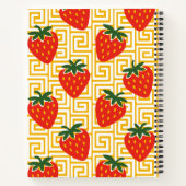Strawberry Greek Key Recipe Notitieboek (Achterkant)