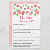 Strawberry Greenery die mama het beste spel kent (Voorkant / Achterkant)