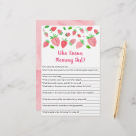 Strawberry Greenery die mama het beste spel kent