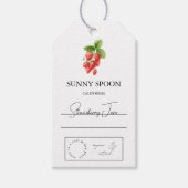 Strawberry Hang Label Cadeaulabel (Voorkant)
