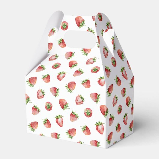 Strawberry Hartelijk dank voor Berry Much Bedankdoosjes (Achterkant)
