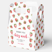 Strawberry Hartelijk dank voor Berry Much Bedankdoosjes (Geopend)