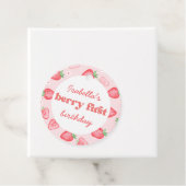 Strawberry Hartelijk dank voor Berry Much Bedankjes Labels (In situ)