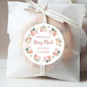 Strawberry Hartelijk dank voor Berry Much Bedankjes Labels