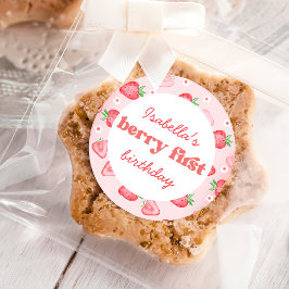 Strawberry Hartelijk dank voor Berry Much Ronde Sticker