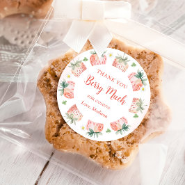 Strawberry Hartelijk dank voor Berry Much Ronde Sticker