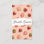 Strawberry Health Coach Visitekaartje (Voorkant)