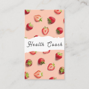 Strawberry Health Coach Visitekaartje