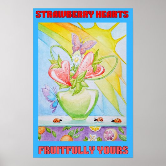 STRAWBERRY HEARTS POSTER (Voorkant)