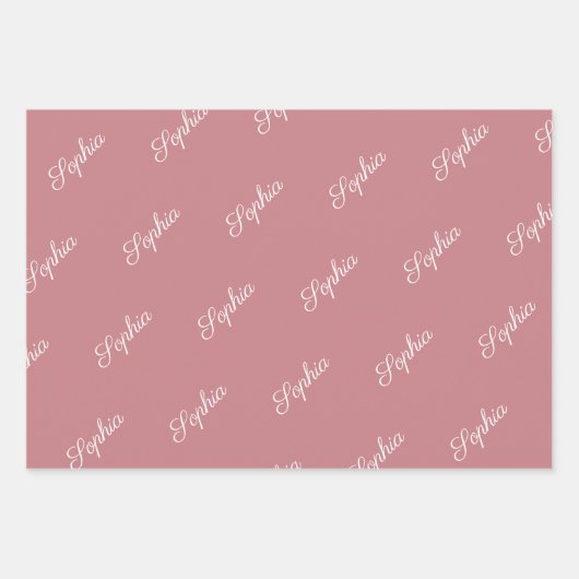 Strawberry Hearts Roze Lint Sterren Inpakpapier Vel (Voorkant 3)