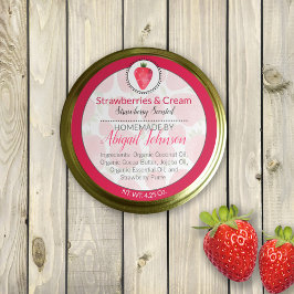 Strawberry Homemade Body Butter of Scrub Label