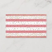 Strawberry Ice Confetti Luier Raffle Kaart (Achterkant)