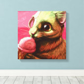 Strawberry Ice Cream Canvas Print (Insitu (Houten vloer))