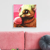 Strawberry Ice Cream Canvas Print (Insitu (Woonkamer))