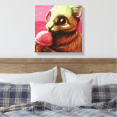 Strawberry Ice Cream Canvas Print (Insitu (Slaapkamer))