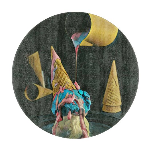 Strawberry ice cream cone snijplank (Voorkant)
